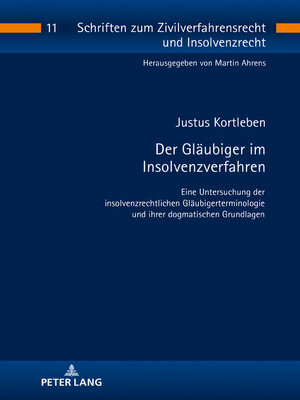 cover image of Der Gläubiger im Insolvenzverfahren